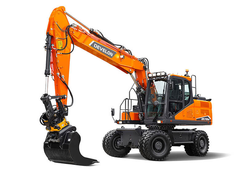 bager na kotačima Develon DX170W-7 model