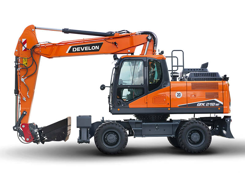 bager na kotačima Develon DX210W-7 model